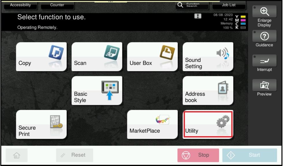 How to Print Configuration Page on Machine - Konica Minolta+ Assist