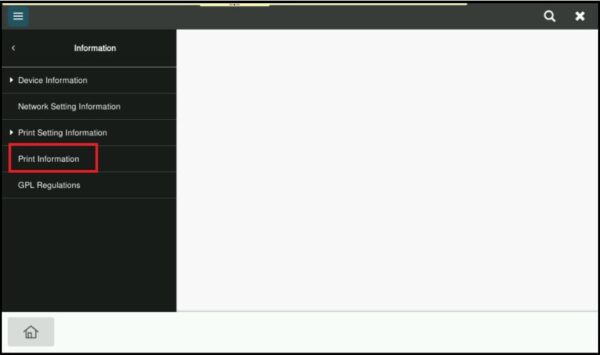 How to Print Configuration Page on Machine - Konica Minolta+ Assist