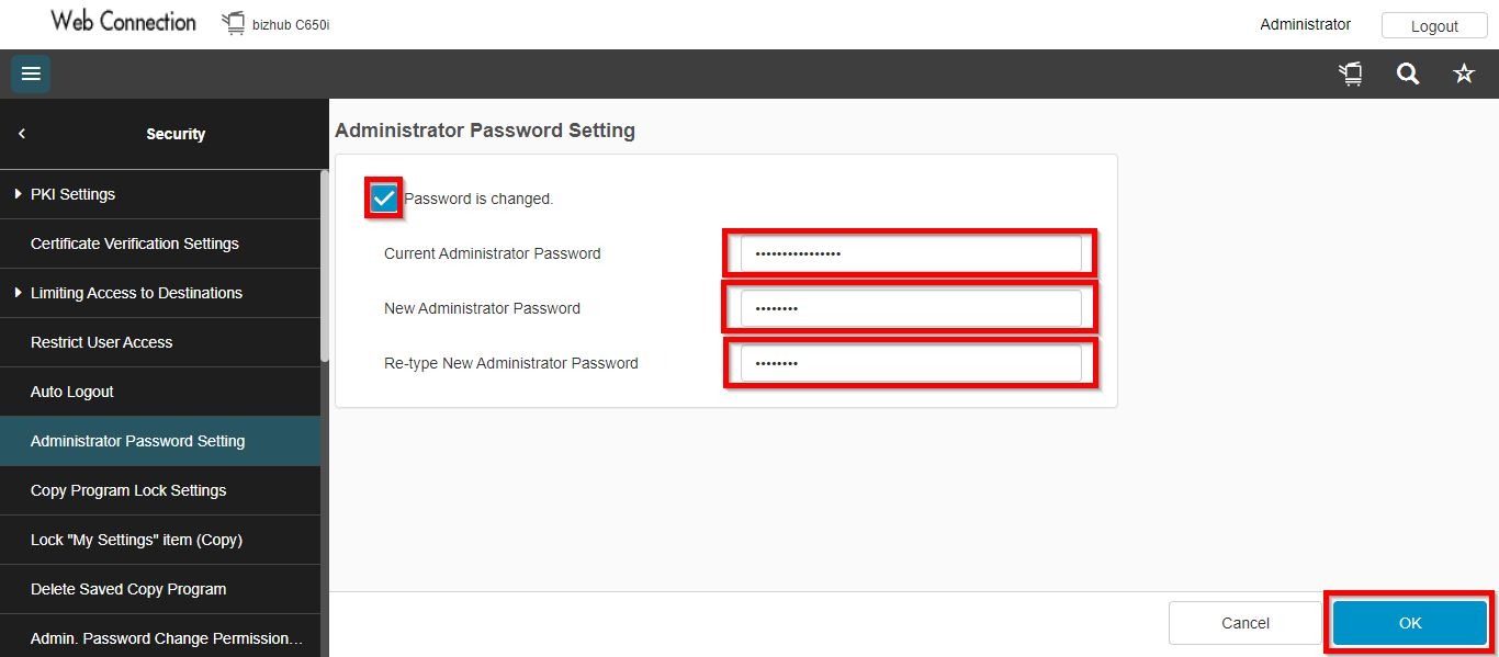 How To Change Administrator Password On Photostat Machine Or Web ...