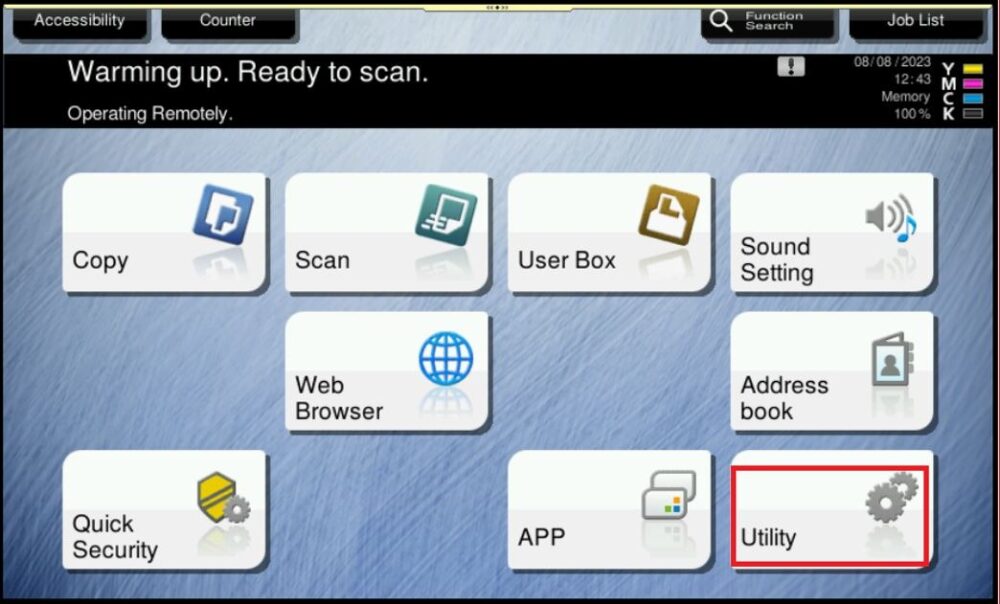 How to Print Configuration Page on Machine - Konica Minolta+ Assist