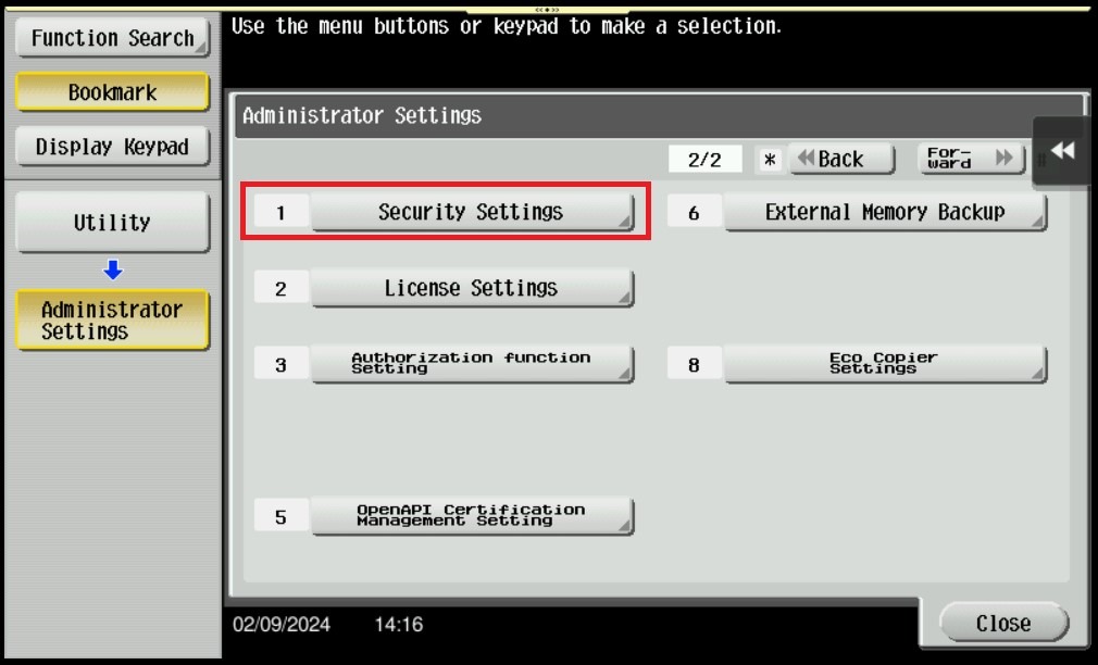 How to setup Secure Print only - Konica Minolta+ Assist