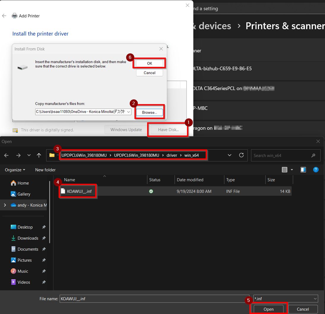 How To Install Printer Driver Via USB Cable On Windows PC - Konica ...
